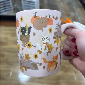 Cute Cat Autumn Mug